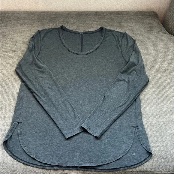 lululemon athletica Charcoal Long Sleeve Top - Picture 1 of 5